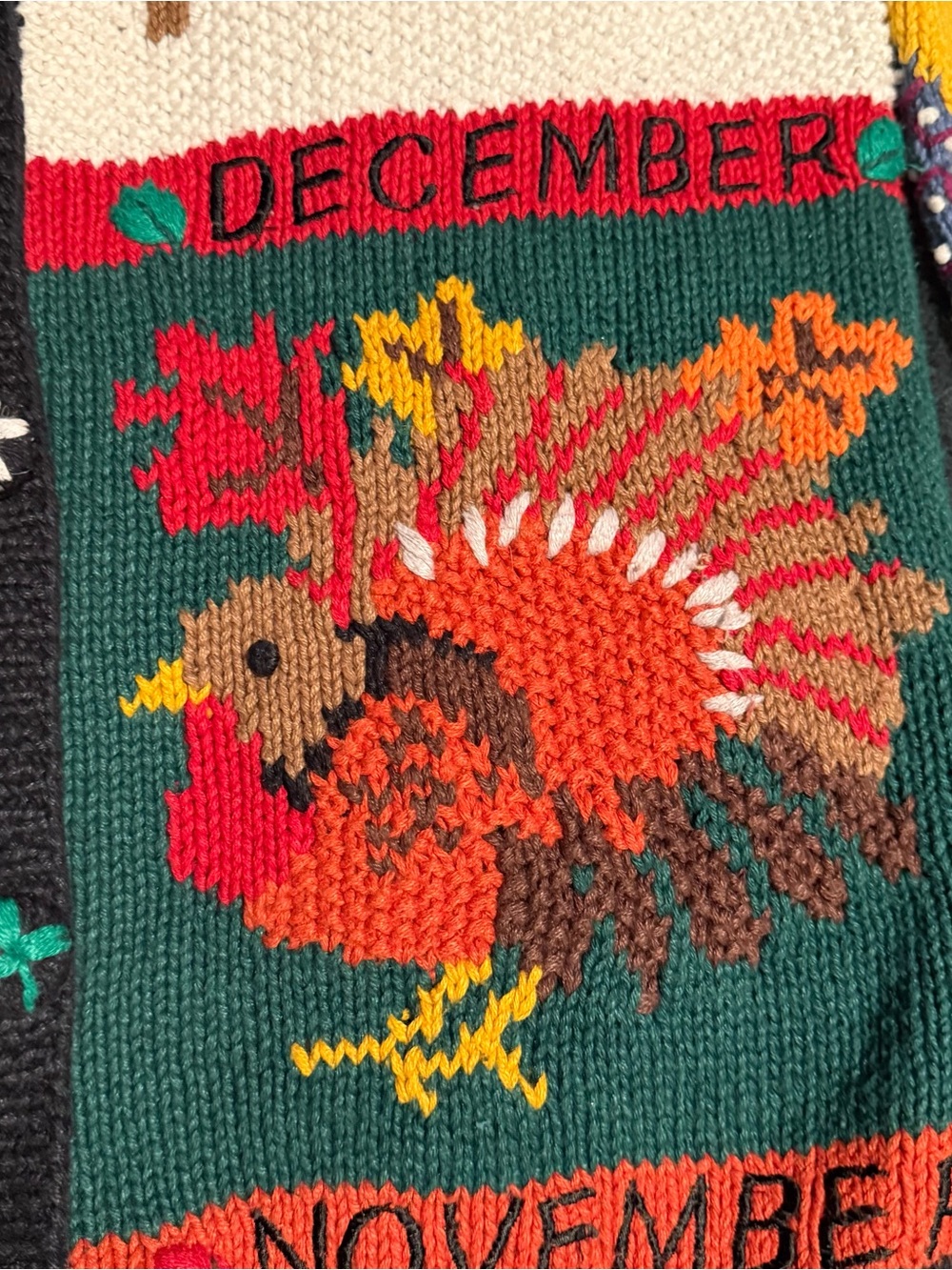 Belle Pointe Vintage 90’s Ugly Christmas halloween Sweater Chunky Teacher Sz L - Picture 8 of 14